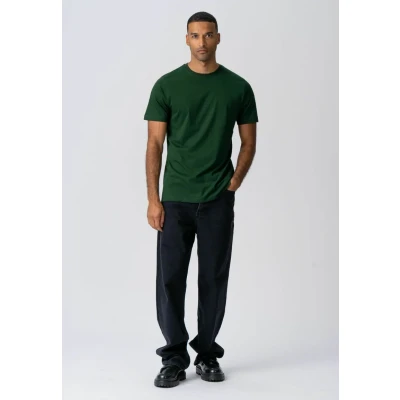 Afbeelding van TeeShoppen Hommes Vêtements T shirts Manches courtes Tendance Vert foncé M