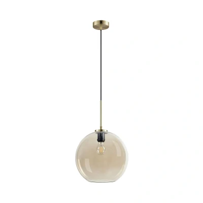 Afbeelding van DYBERG LARSEN Loop hanglamp 30 cm amber/messing