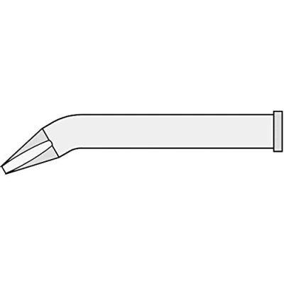 Afbeelding van Weller XT AX soldeerpunt Beitelvorm, gebogen Grootte 1.6 mm Lengte soldeerpunt: 51.5 Inhoud: 1 stuk(s)