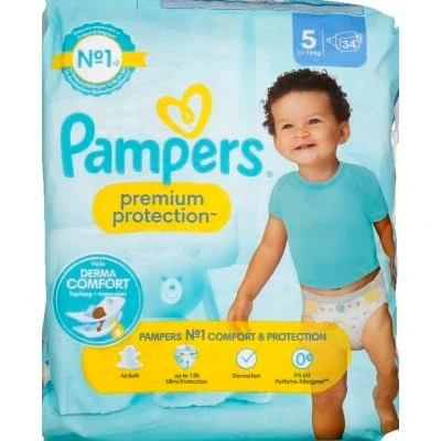 Afbeelding van Pampers Premium Protection Maat 5 34 Luierbroekjes