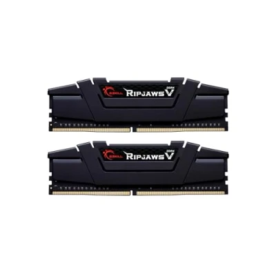 Afbeelding van G.Skill Ripjaws V Werkgeheugenset voor PC DDR4 64 GB 4 x 16 Non ECC 3200 MHz 288 pins DIMM CL16 18 38 F4 3200C16Q 64GVK