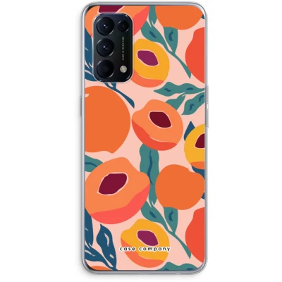 Afbeelding van Case Company® hoesje geschikt voor Oppo Find X3 Lite Perzik Soft Cover Telefoonhoesje Bescherming aan alle Kanten en Schermrand