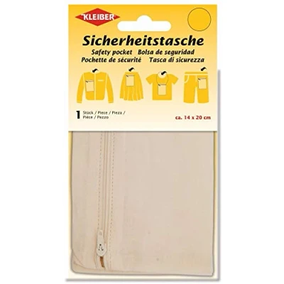 Afbeelding van KLEIBER Veiligheidstas, diefstalbeveiliging, 140 x 200 mm, zwart