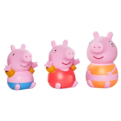 Afbeelding van TOMY Peppa Pig Figuren Waterspuiters, 3st. Badspeelgoed
