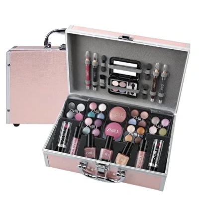 Afbeelding van Make up Koffer Roze 42 delig