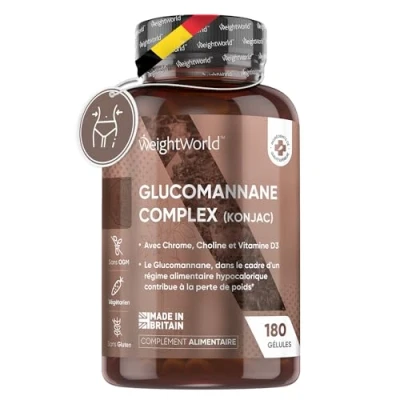 Afbeelding van Glucomannan Complex 3000 mg 180 capsules van WeightWorld