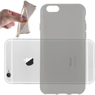 Afbeelding van Cadorabo Hoesje geschikt voor Apple iPhone 6 / 6S in TRANSPARANT ZWART Beschermhoes gemaakt van flexibel TPU Silicone Case Cover