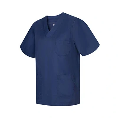 Afbeelding van MISEMIYA Waterval Unisex Medische Verpleegkundige Uniform Schoonmaak Cosmetische Werk Reiniging Veterinair Tandarts Sanitaire Hospitality Ref. 817, Navy Blauw