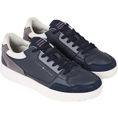 Afbeelding van Tommy Hilfiger CORE RWB Sneakers laag, Heren, Maat: 42, Desert sky Leer/ nylon