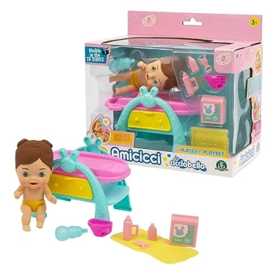 Afbeelding van Cicciobello vrienden verpleegkundige tijd plassen speelset van om hun luier comfortabel te verschonen, voor kinderen vanaf 3 jaar, Amc02000, Giochi Preziosi