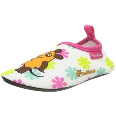 Afbeelding van Playshoes Waterschoenen Muis Uv bescherming Wit/roze Mt 20/21