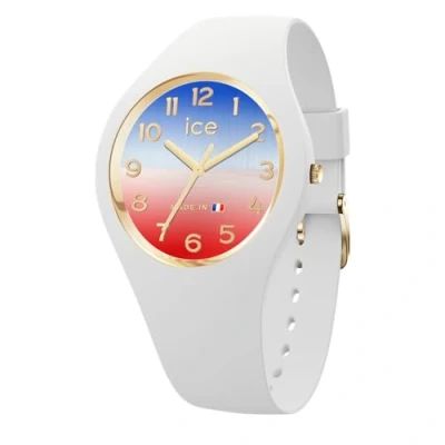 Afbeelding van ICE Watch cocorico Frans horloge met siliconen band (Small ), wit, rood en blauw