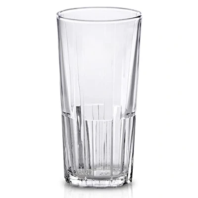 Afbeelding van Duralex® Jazz collectie, cocktailglas, lang, transparant, 30 cl, 6 stuks, robuust glas, vaatwasmachinebestendig, gemaakt in Frankrijk, stapelbaar