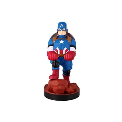 Afbeelding van Cable Guy Captain America telefoonhouder game controller stand met usb oplaadkabel 8 inch