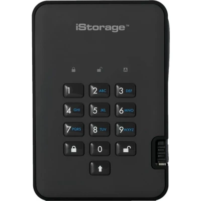 Afbeelding van iStorage diskAshur2 SSD externe harde schijf 8 TB Cijfercode Zwart