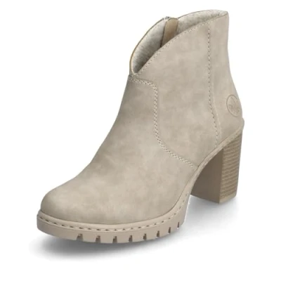 Afbeelding van Rieker Y2553 modieuze dameslaarzen, Beige 60
