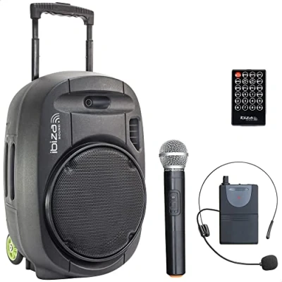 Afbeelding van Ibiza Port12VHF MKII TWS Mobiele Bluetooth Luidspreker USB/SD 700W