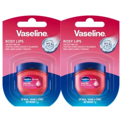 Afbeelding van Vaseline Lip Therapy Rosy Voedende lippenbalsem voor optimale hydratatie Double Pack (Rosy (2 stuks)