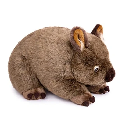 Afbeelding van lilizzhoumax Wombat Knuffel 40 cm Imitatie Dier Realistisch Speelgoed Wilde Dieren Cadeau voor vrienden en kinderen
