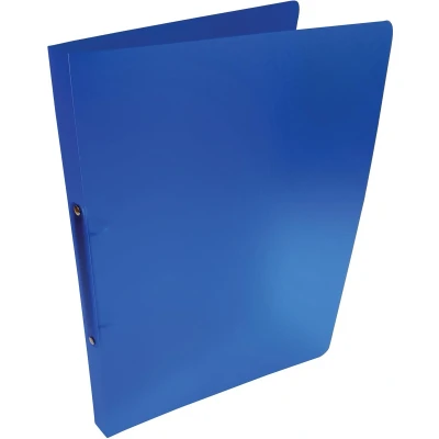 Afbeelding van Alpha ringmap, voor ft A4, uit PP, 2 ringen van 16 mm, transparant blauw ringmap