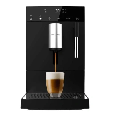 Afbeelding van Cecotec Compact superautomatisch koffiezetapparaat met Cremmaet Steam spuitfles, 1350 W, 19 bar, thermoblock systeem, 150 g koffiebonenreservoir molen en 1,1 liter water