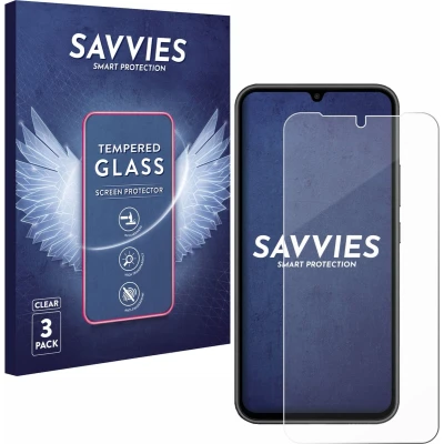 Afbeelding van Savvies Glas Screenprotector voor Samsung Galaxy A34 5G Gehard Beschermglas 9H (3 Stuks)