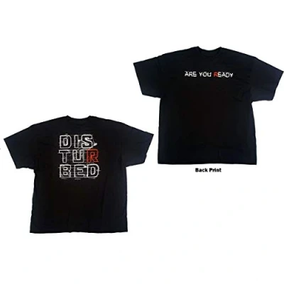 Afbeelding van Disturbed Are You Ready Heren T shirt 2XL Zwart