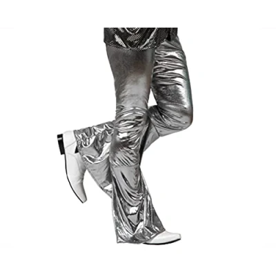 Afbeelding van ATOSA deguisement pantalon disco gris brillant XL