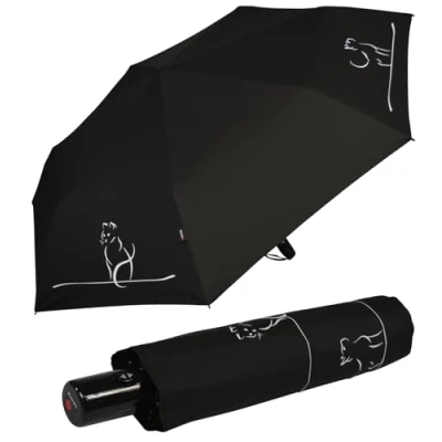 Afbeelding van Knirps Slim Duomatic zakparaplu, Cat Move, Thema kat