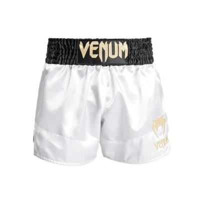 Afbeelding van Venum Classic MUAY THAI Short Korte broeken, Heren, Maat: Medium, White/black gold