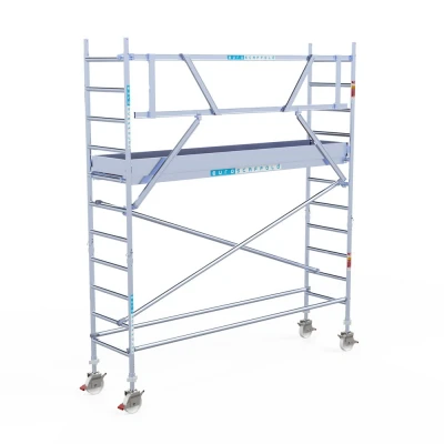 Afbeelding van Gevelvrije rolsteiger 0.75x3.05x4.20m werkhoogte &quot;lichtgewicht platformen&quot;