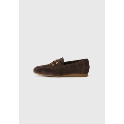 Afbeelding van Paul Green Bootschoenen, Dames, Maat: 43, Mocca Veloursleer