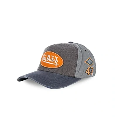 Afbeelding van Grey Von Dutch JackGmo Baseball Cap with Orange Logo