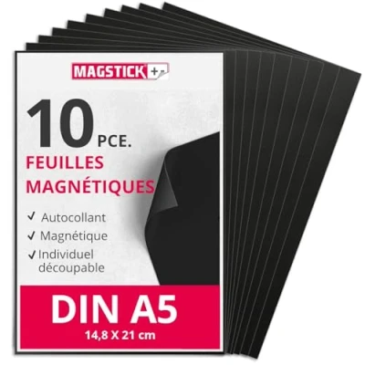 Afbeelding van mag_272 10 stuks magnetische vellen DIN A5 zelfklevend