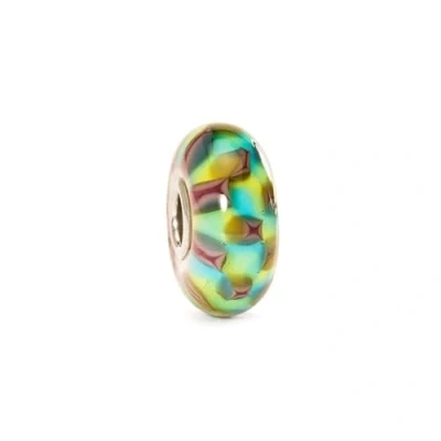 Afbeelding van Trollbeads Bead Turquoise Ribbon Glas, Glas