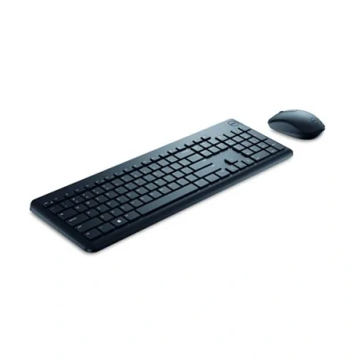 Afbeelding van Dell KM3322W Toetsenbord en muis set draadloos 2.4 GHz AZERTY Frans zwart met 3 years NBD Advance Exchange