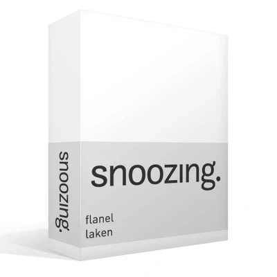 Afbeelding van Snoozing Flanel Laken Tweepersoons 200x260 cm Wit