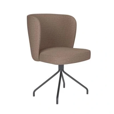 Afbeelding van Housecraft Living Stan Eetkamerstoel Draaibaar Metaal Spider Taupe