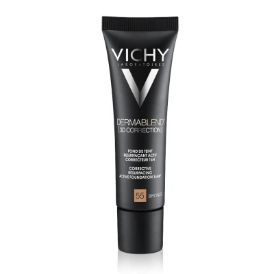 Afbeelding van Vichy Dermablend 3D correctie foundation nr55 voor een vette en onzuivere huid 30ML