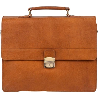 Afbeelding van Burkely Vintage Dean Briefcase cognac Aktetas