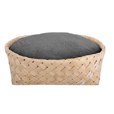 Afbeelding van D&amp;d Home Dierenkussen Hond Bodhi Mand 52x52x15cm Grijs 1st