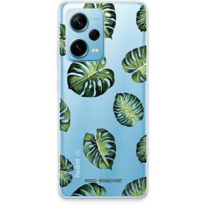 Afbeelding van Case Company® hoesje geschikt voor Xiaomi Redmi Note 12 Pro Plus Tropische bladeren Soft Cover Telefoonhoesje Bescherming aan alle Kanten en Schermrand