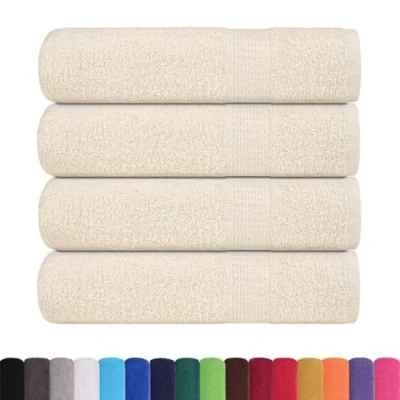 Afbeelding van vidaXL Douchehanddoeken 4 st 70x140 cm 360 g/m² 100% katoen crème