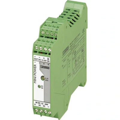 Afbeelding van Phoenix Contact MINI PS 12 24DC/5 15DC/2 DIN rail netvoeding 2 A Aantal uitgangen: 1 x Inhoud: stuk(s)