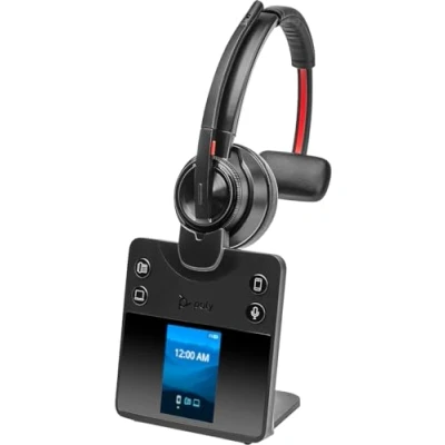 Afbeelding van HP Poly Savi 8410 Office Monaurales DECT On Ear headset Computer DECT, Bluetooth Mono Zwart Noise Cancelling