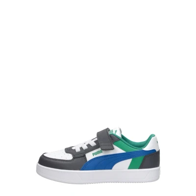 Afbeelding van Puma Caven 2.0 Unisex Sneakers laag voor kinderen, Maat: 34, White/hyperlink blue/galactic gray Hoogwaardig imitatieleer