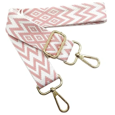 Afbeelding van Verstelbare vervangende schouderriem, roze, handtasriem, vervanging, universele reserve riem met gouden gesp voor dames, handtas, schoudertas, accessoires, 708