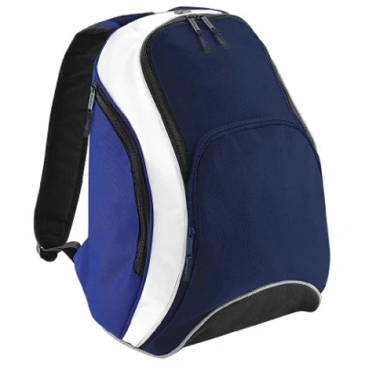Afbeelding van Bagbase Teamwear Rugzak French Navy/Bright Royal/White 21 Liter