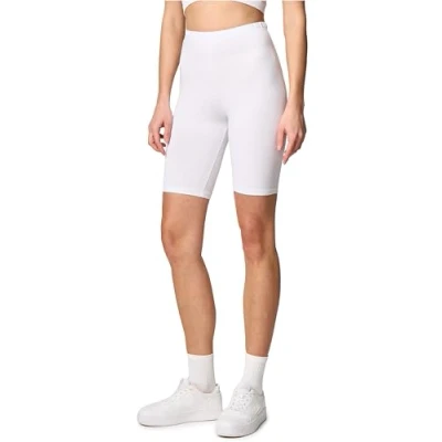 Afbeelding van Merry Style MS MS10 200 LE Dames Leggings Sport Vrijetijdsbroek Kort Katoen Sporbroek Yogabroek Wit S