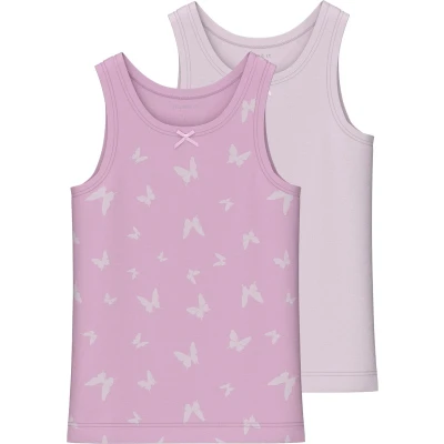 Afbeelding van Name it Nmftank 2 PACK Hemd voor kinderen, Maat: 98, Pink lavender